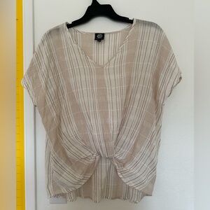 100% COTTON Tucked Cropped Front Lightweight Comfy Top Bobeau Beach Concert Fest